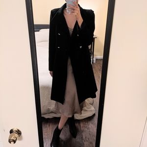 Eliza J Double Breasted Long Wool Coat